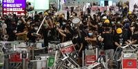 Protesto que fechou aeroporto de Hong Kong