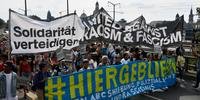 Cerca de 35 mil pessoas protestaram contra o racismo em Dresden, na Saxônia, bastião da extrema direita alemã