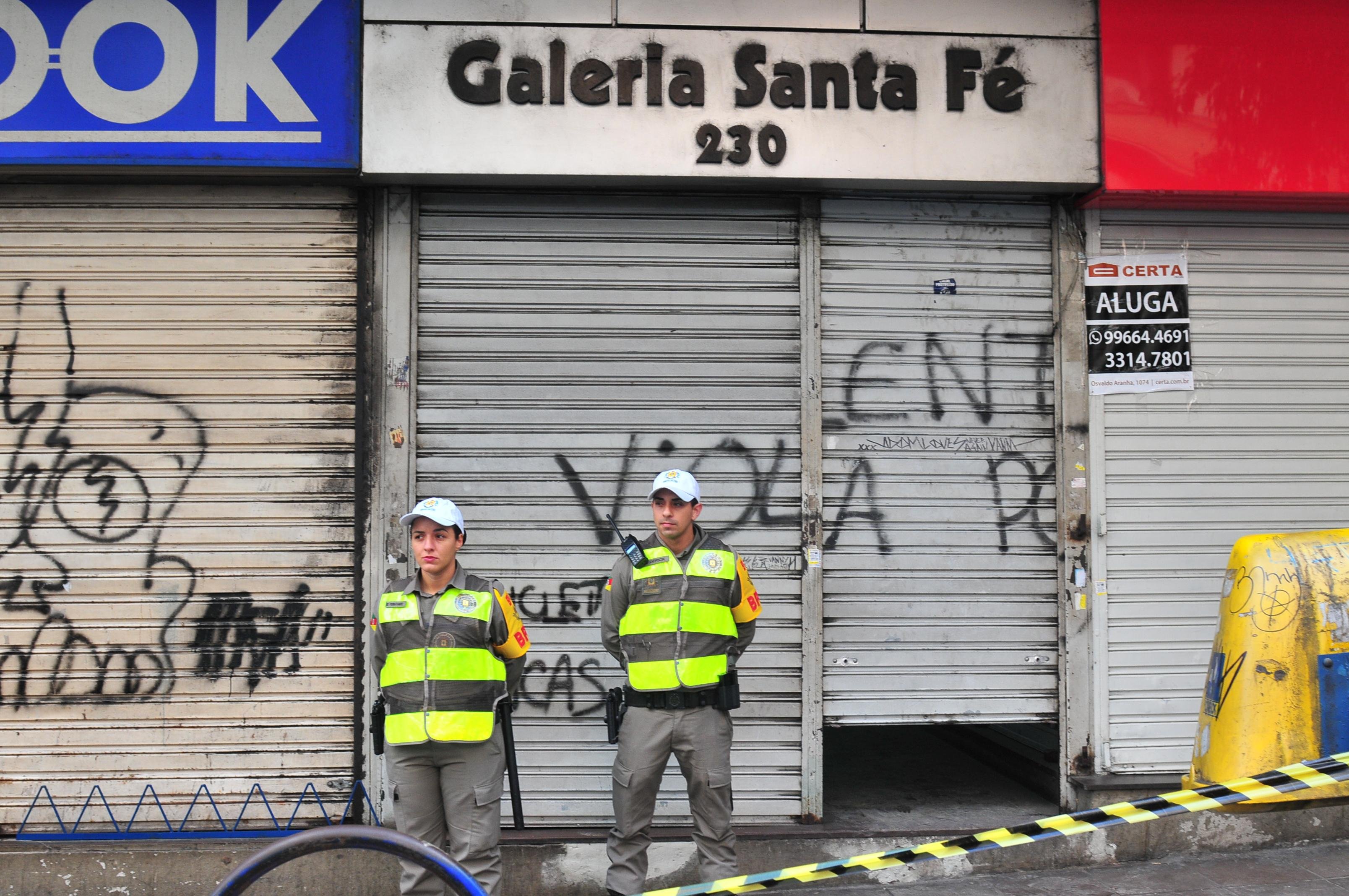 Galeria Santa F&eacute; foi arrombada nesta segunda-feira