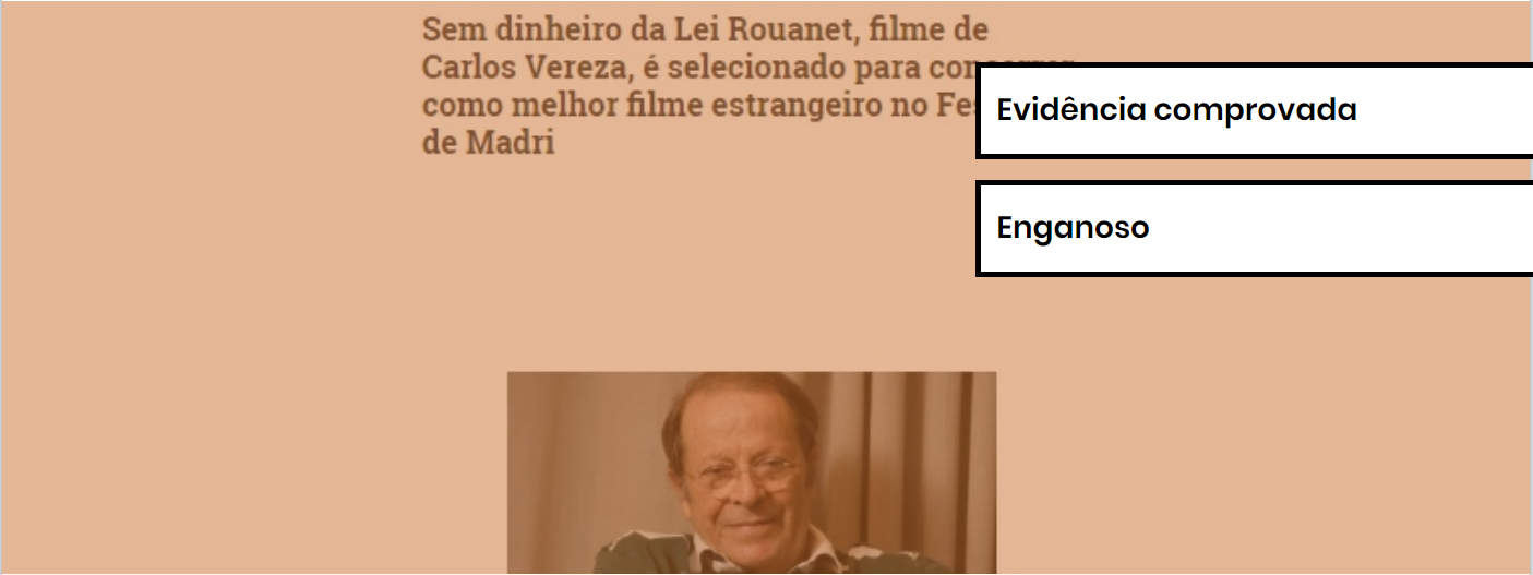 Por ser um longa-metragem de fic&ccedil;&atilde;o, filme n&atilde;o se enquadra nas regras de financiamento da Lei Rouanet, mas sim de outros tipos de fomento como a Lei do Audiovisual