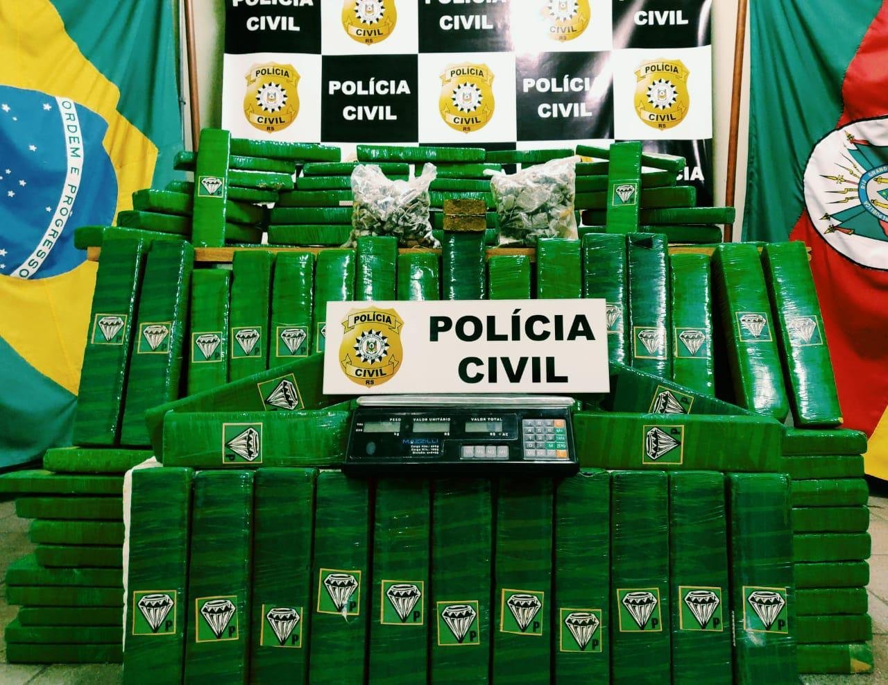 Entorpecente estava embalado com selo de um diamante preto, sendo que parte j&aacute; pronto para a venda