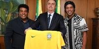 Ronaldinho aceitou convite para ser embaixador de turismo de Bolsonaro