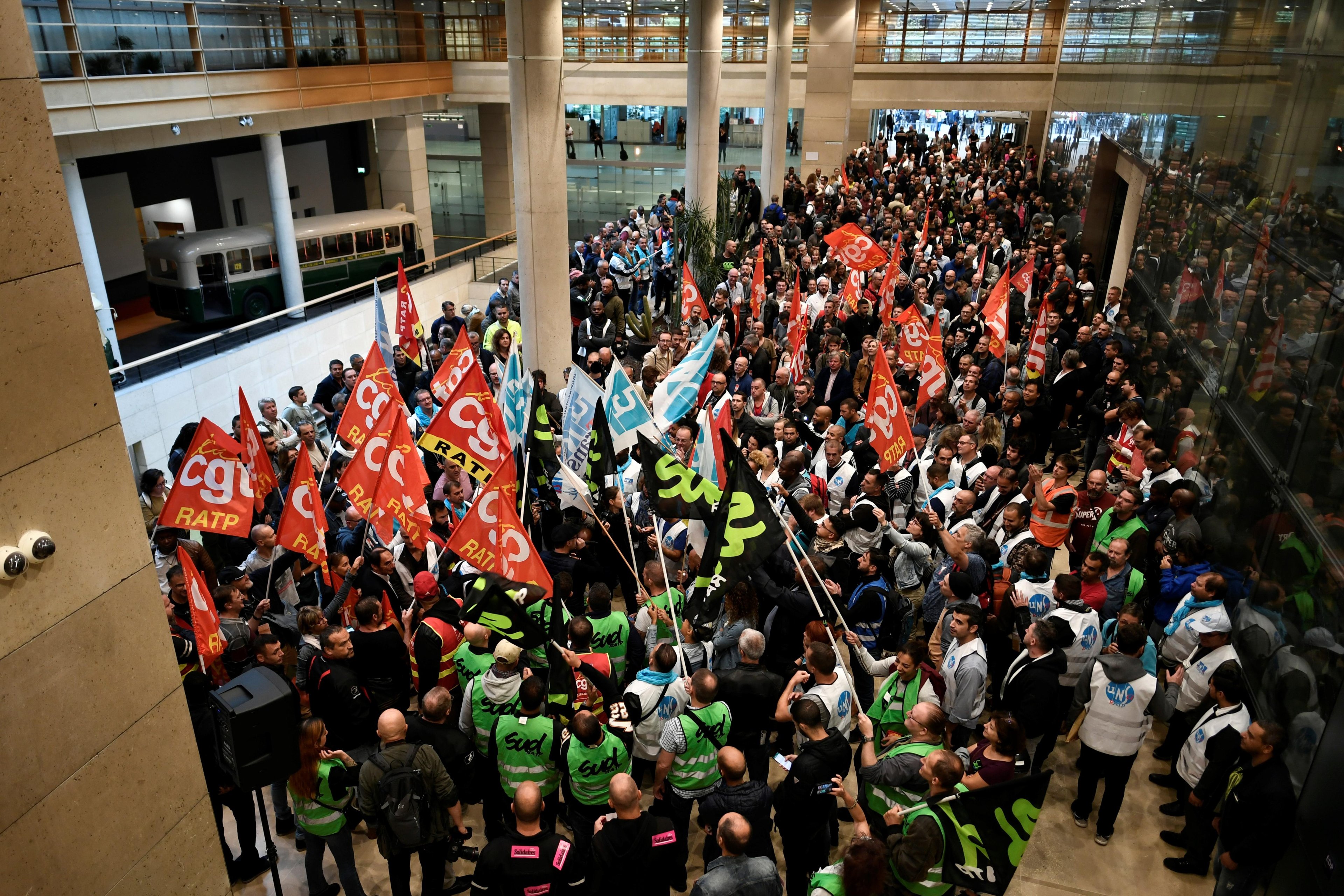 Protesto contra reforma da previd&ecirc;ncia em Paris