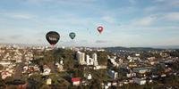 Balões sobrevoaram a Capital Nacional do Vinho desde às 7h