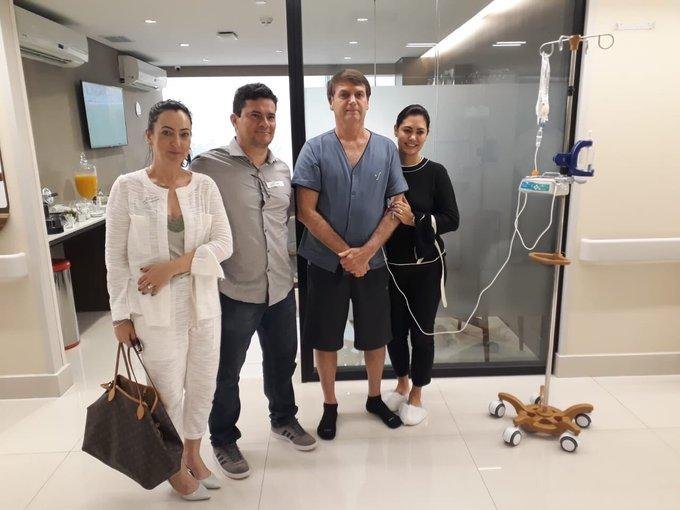 Bolsonaro recebeu a visita de Sergio Moro neste domingo