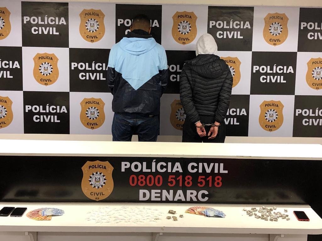 Casal tinha antecedentes criminais por tr&aacute;fico de drogas, sendo que o homem encontrava-se foragido