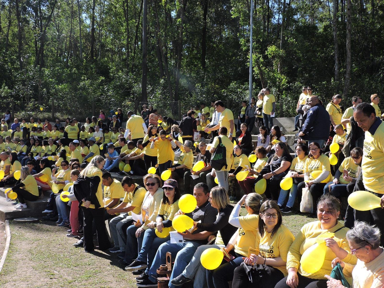 Atividades alusivas ao Setembro Amarelo ocorreram no Parque Get&uacute;lio Vargas neste domingo