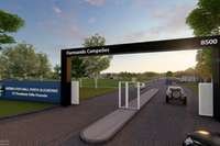 Projeto da entrada principal do CT de Eldorado do Sul, que será entregue em novembro de 2020