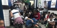 Tiroteio fez com que as crianças fossem para o corredor de uma escola municipal, na Rocinha