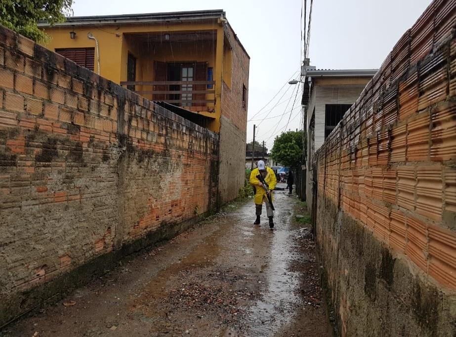 Acesso onde ocorreu o tiroteio foi isolado pela Brigada Militar