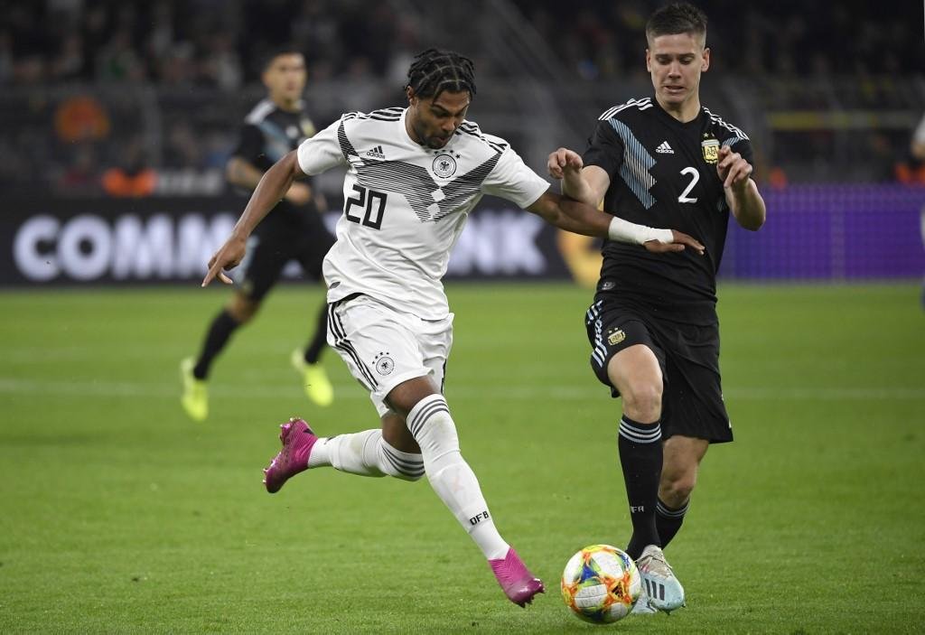 Gnabry teve grande atua&ccedil;&atilde;o no empate da Alemanha com a Argentina em 2 a 2