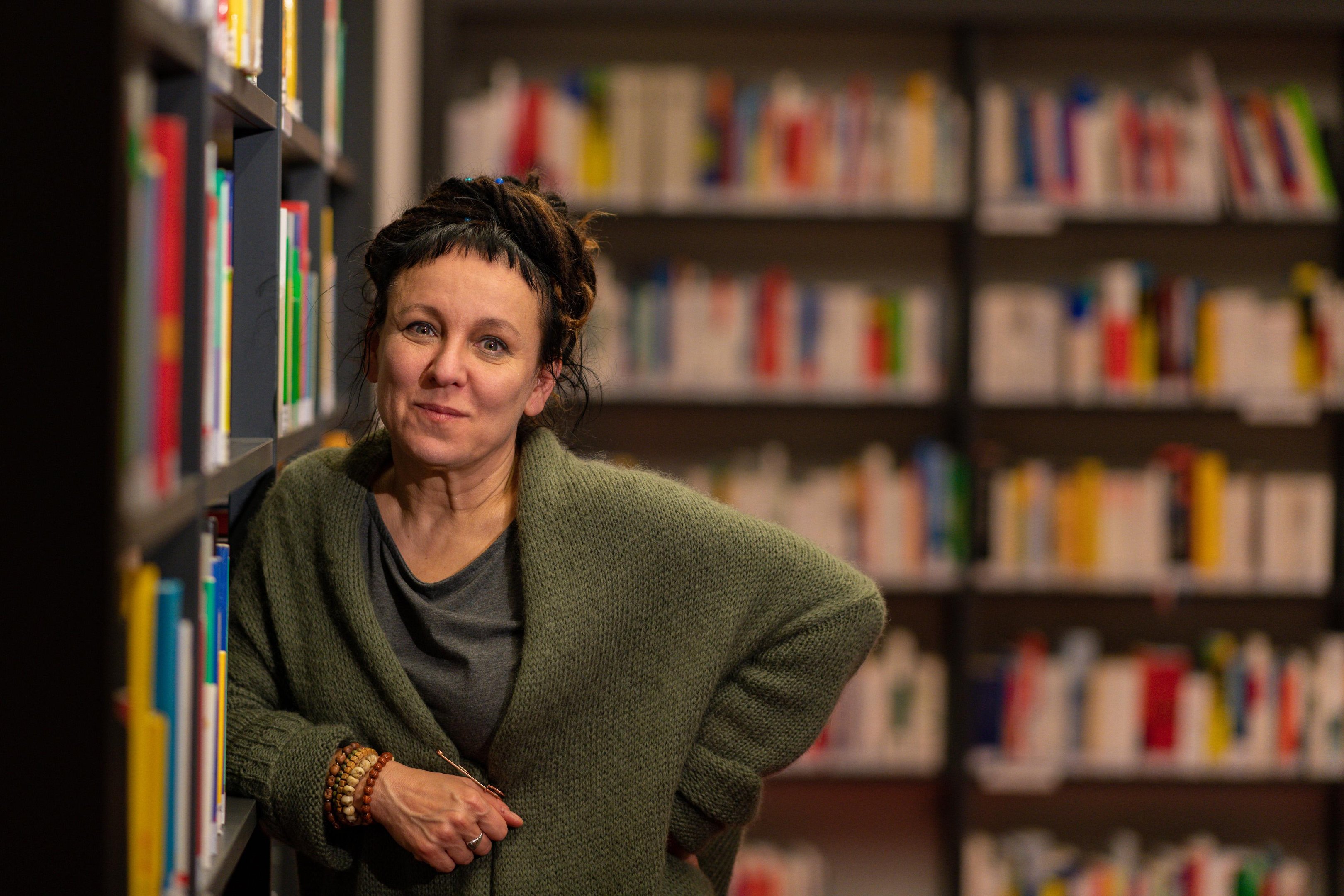Olga Tokarczuk, escritora polonesa e vencedora do Pr&ecirc;mio Nobel de Literatura de 2018 e 2019.