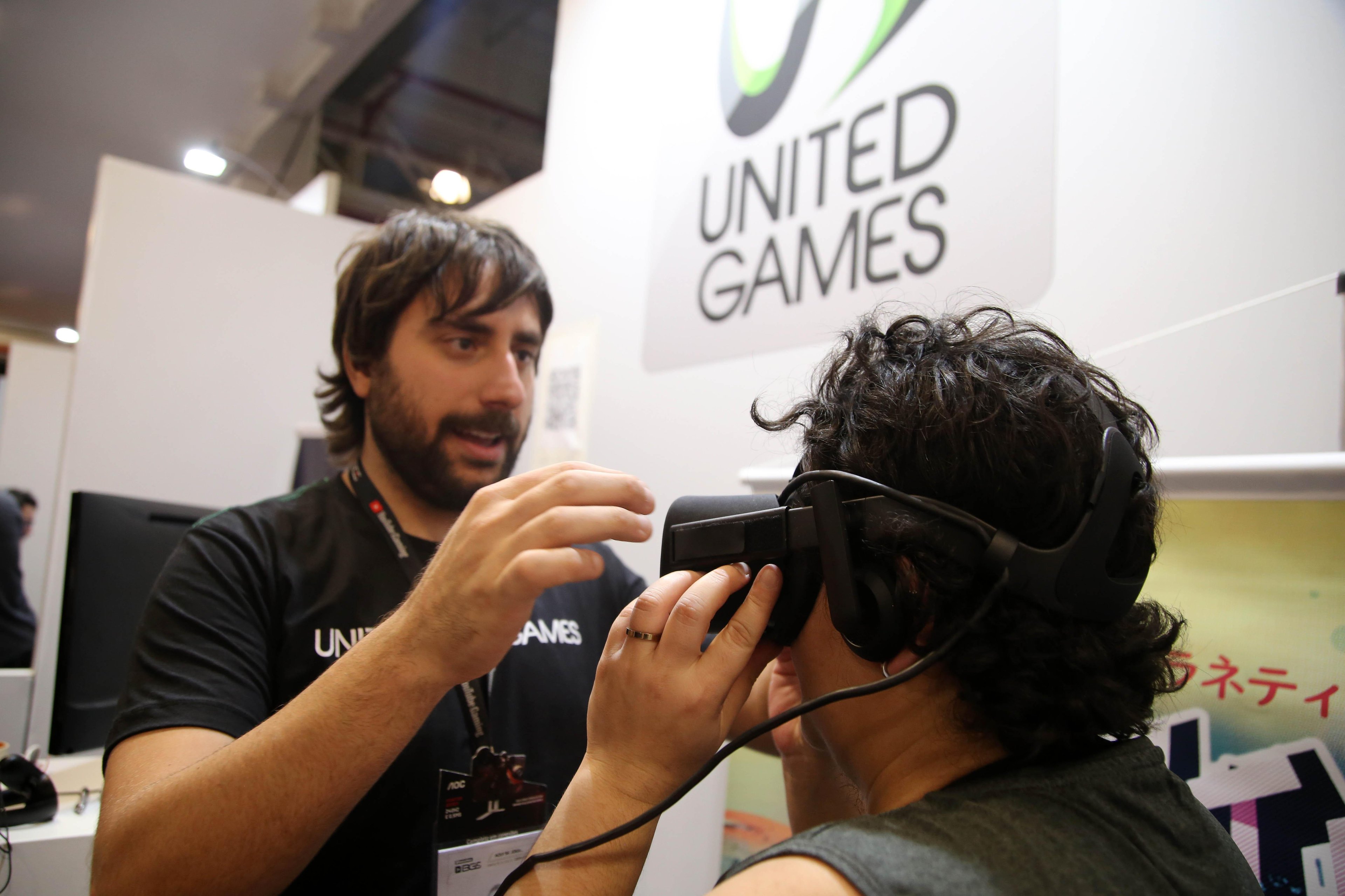 Planeteer era o &uacute;nico jogo independente de VR na feira.