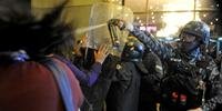 Polícia fez repressão de protestos com armas de efeito moral