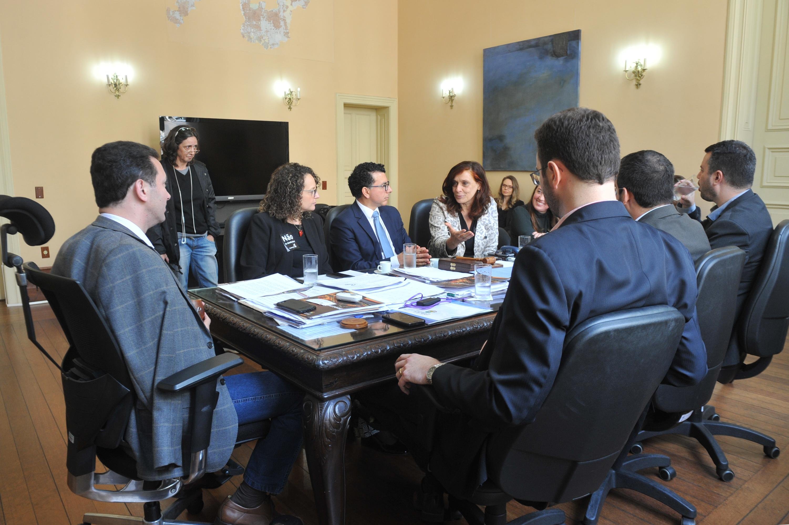 Prefeito e representantes do Imesf se reuniram nesta ter&ccedil;a-feira