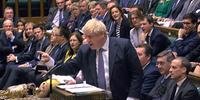 Johnson fez pronunciamento em sessão semanal no Parlamento