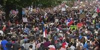 Este é o oitavo dia de protestos consecutivos no Chile