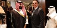Acordo foi firmado em reunião entre o príncipe Mohammed Bin Salman e o presidente Bolsonaro