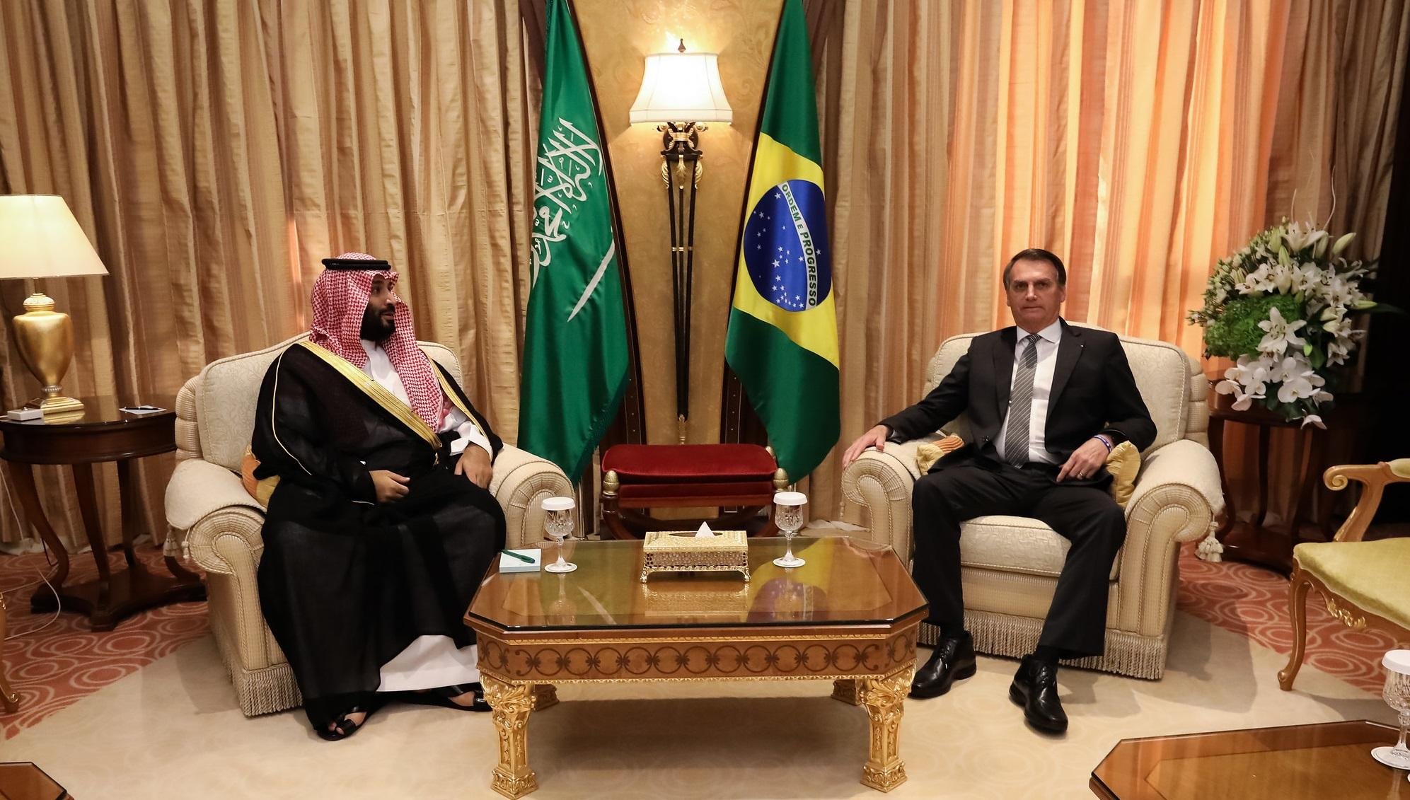 Bolsonaro assintou hoje acordos com Ar&aacute;bia Saudita