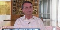 Presidente Jair Bolsonaro concedeu entrevista para a TV Record neste domingo