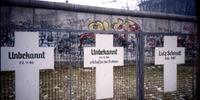 Foto de 1988, do lado ocidental da Alemanha, em homenagem às vítimas de tentativas de fugas