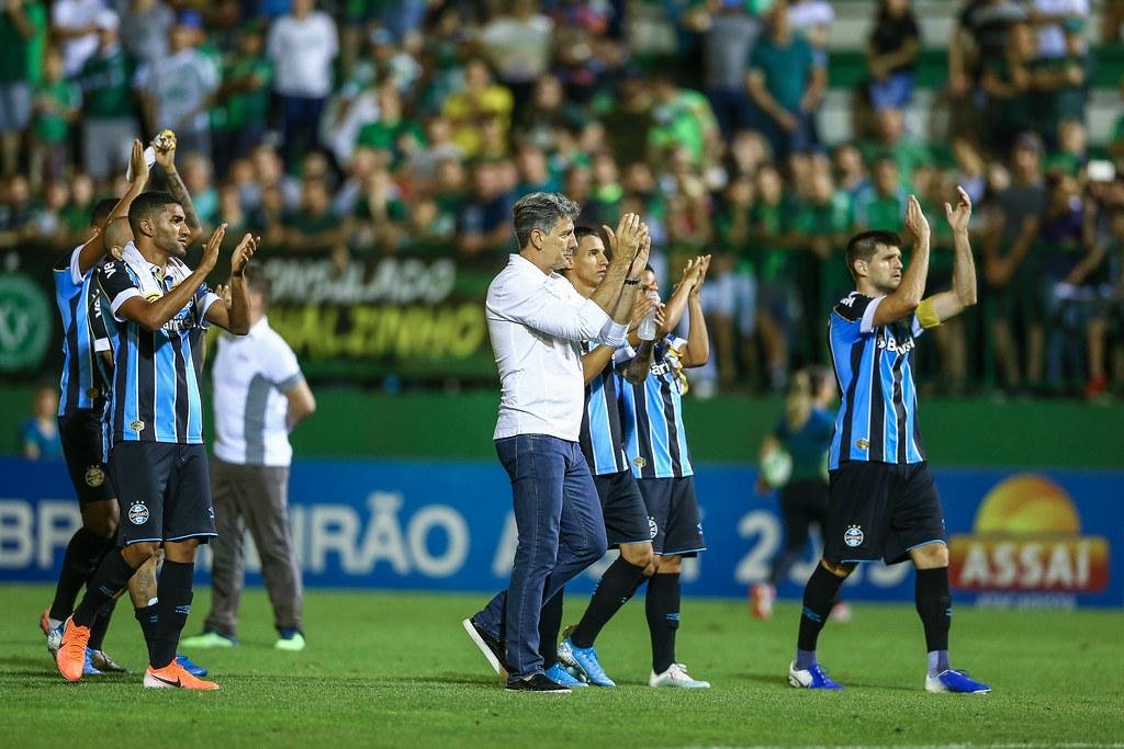 Ao superar a Chapecoense, Gr&ecirc;mio chegou a quinta vit&oacute;ria, a maior s&eacute;rie no Brasileir&atilde;o