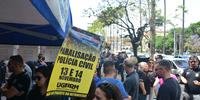 Mobilização de policiais civis ocorreu nesta quarta-feira em Porto Alegre