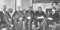 Representantes do primeiro governo legal que se constituiu na Alemanha