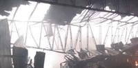 Incêndio destruiu parte de estrutura de empresa em Sapiranga
