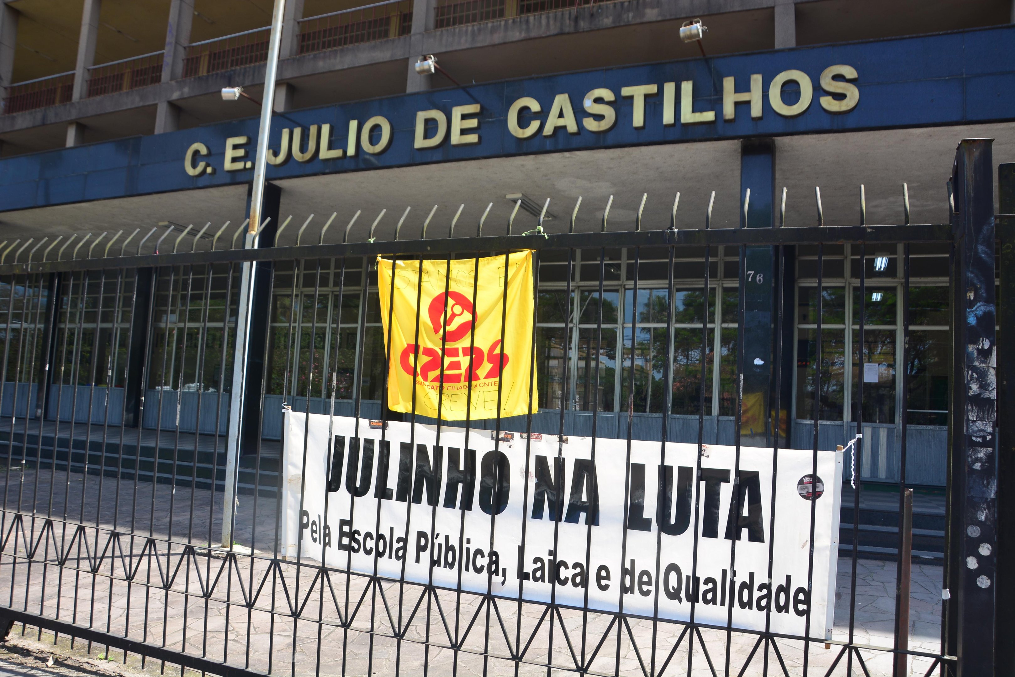 Greve dos professores do CPERS.