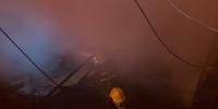 Fumaça tomou conta de local após incêndio no bairro Belo Horizonte