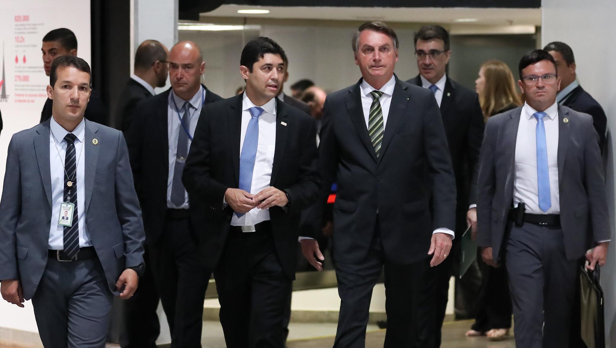 Presidente da Rep&uacute;blica, Jair Bolsonaro, durante Abertura do "F&oacute;rum: O Controle no Combate &agrave; Corrup&ccedil;&atilde;o"