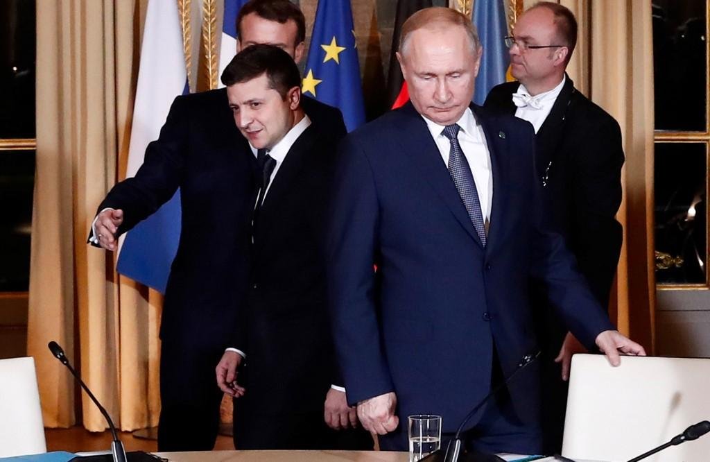 Vladimir Putin e Volodimir Zelenski participam de c&uacute;pula sobre guerra na Ucr&acirc;nica nesta segunda-feira