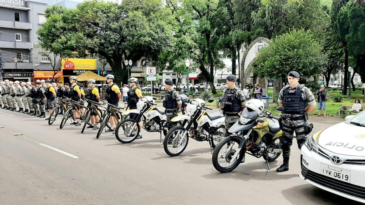 Ser&aacute; utilizado um efetivo de 120 policiais militares e uma frota de 10 viaturas, 10 motos e 10 bikes