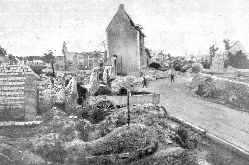 A reconstru&ccedil;&atilde;o dos vilarejos atingidos pela I Guerra estava dificil