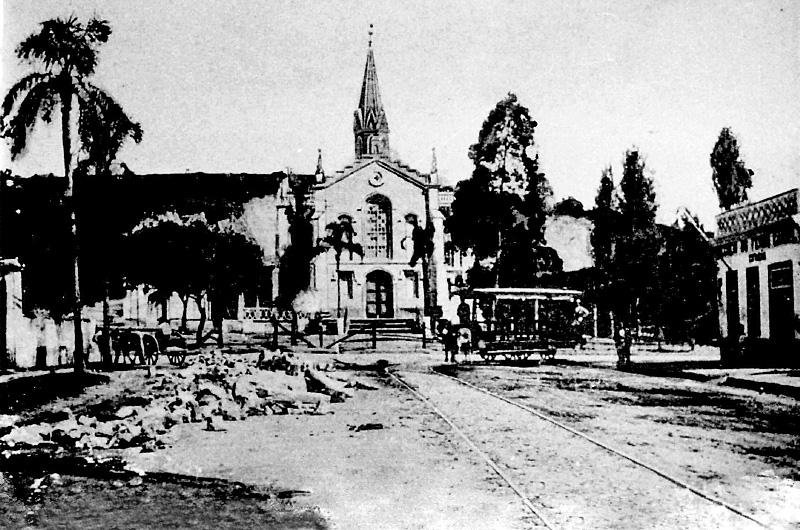 A igreja do Menino Deus foi reformada ap&oacute;s sofrer um inc&ecirc;ndio
