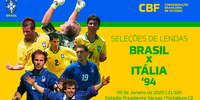 Brasil e Itália reeditarão final da Copa de 94