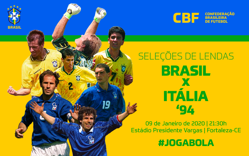 Brasil e It&aacute;lia reeditar&atilde;o final da Copa de 94