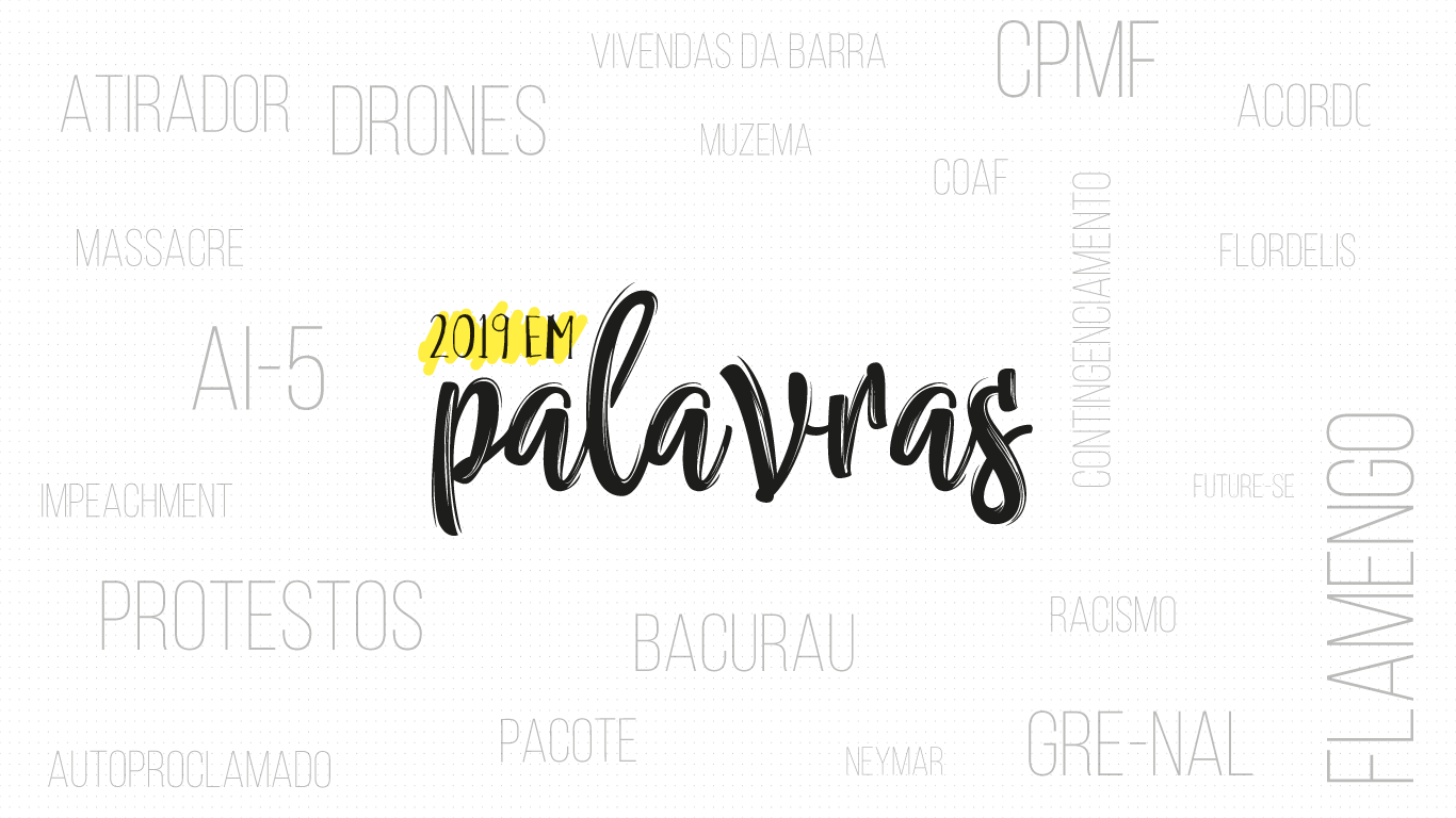 AI-5, Flamengo, COAF, Protestos e Impeachment foram alguns dos termos muito utilizados em 2019