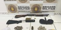 Armamento, munição e drogas foram encontrados com criminoso