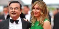 Em foto de maio de 2017, casal Carole e Carlos Ghosn chega para première no 70º Festival de Cannes