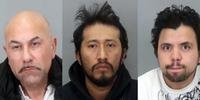 Os três suspeitos estão presos na cadeia do condado de Santa Clara