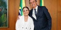 Regina Duarte almoçou hoje com presidente Jair Bolsonaro, no Palácio do Planalto