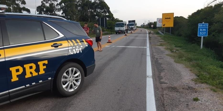 Interrup&ccedil;&atilde;o no km 537 ocorreu porque o material caiu sobre um dispositivo de drenagem da esta&ccedil;&atilde;o ecol&oacute;gica do Taim