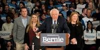Campanhas adversárias rejeitaram anúncio de Sanders com 40% da apuração realizada