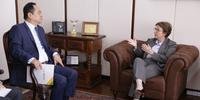 Ministra teve audiência com o Embaixador da República Popular da China, Yang Wanming