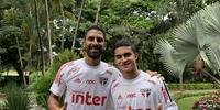 Tréllez e o jovem Rodrigo Nestor passaram a treinar com o grupo principal do São Paulo