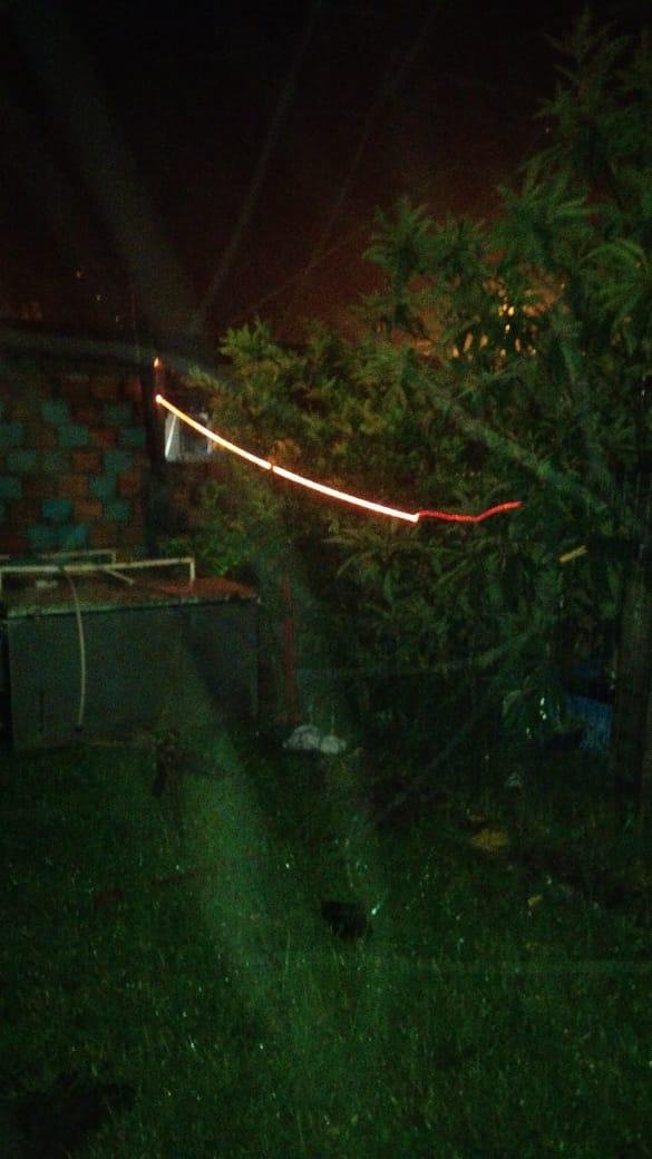 Moradia ficou energizada ap&oacute;s rompimento de fios de luz em Uruguaiana