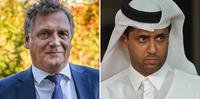 Ex-secretário-geral da Fifa Jérôme Valcke e presidente do Paris Saint-Germain, Nasser Al Khelaifi, foram indiciados