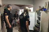 Polícia encontrou cães congelados dentro da residência onde estavam os animais em um ambiente insalubre
